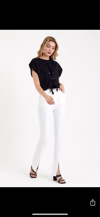 ZARA ORJINAL BEYAZ JEANS 36/S beden