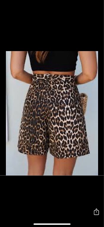 Leopar Kot şort 36/S beden