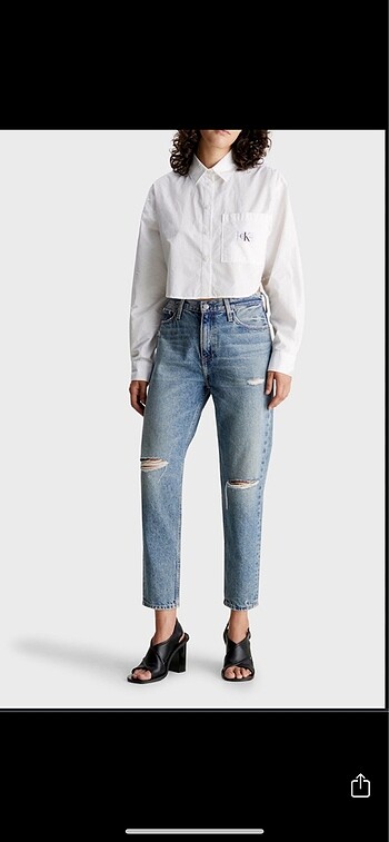ZARA ORJINAL 38/M Beden Yıprtamalı Jeans