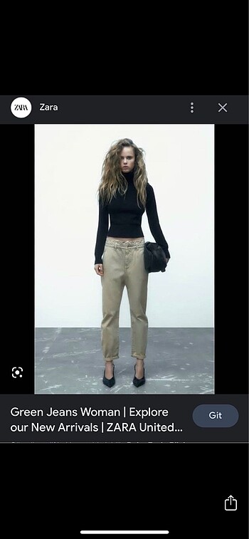 ZARA Orjinal STRAIGHT FIT 38/M Beden