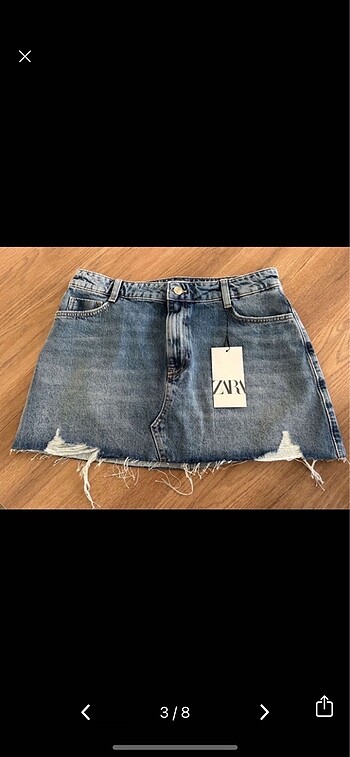 Zara ZARA Orjinal M/38 Beden kot etek