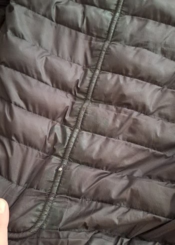 xl Beden siyah Renk Deri Görünümlü Fermuarlı ekekMont