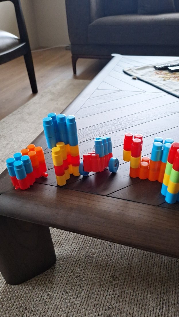 Renkli Lego Blok Seti 43 parca - Görsel 4