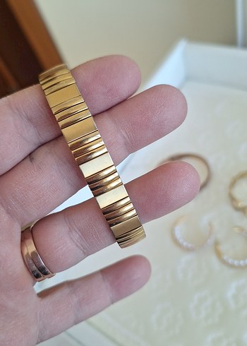 Altın Renkli Vintage Boncuklu Kadın Takı Seti - Görsel 3