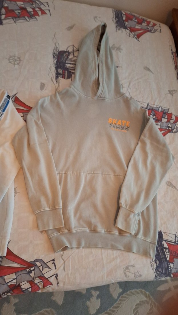 Beyaz NASA Baskılı Kapüşonlu Sweatshirt - Görsel 3