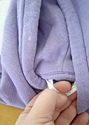 Mor Kapüşonlu Erkek Sweatshirt - Görsel 3