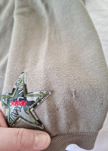 erkek Çocuk Kapüşonlu Fermuarlı Bej Sweatshirt - Görsel 2