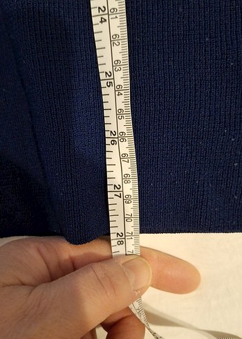 Erkek Lacivert Örgü Triko Kazak - Görsel 6