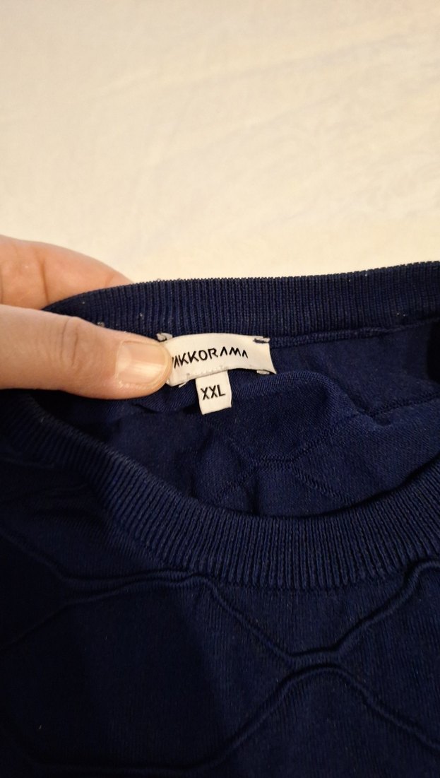 Erkek Lacivert Örgü Triko Kazak - Görsel 3