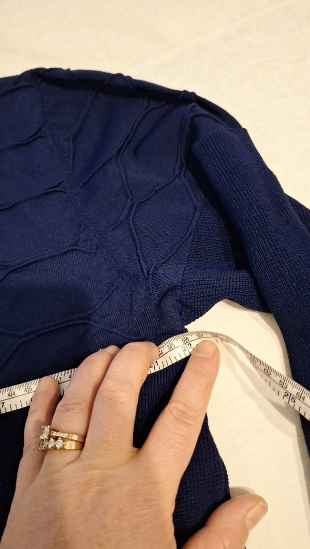 Erkek Lacivert Örgü Triko Kazak - Görsel 5