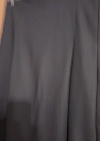 Drapeli Siyah Uzun Kadın Etek - Görsel 2