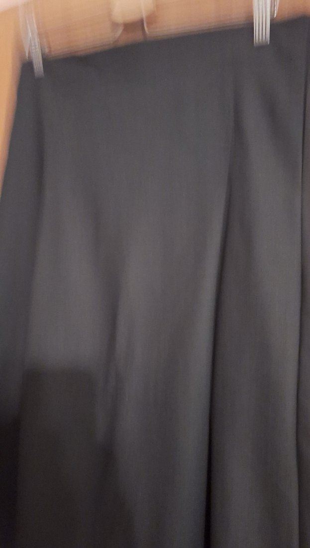 Drapeli Siyah Uzun Kadın Etek - Görsel 2