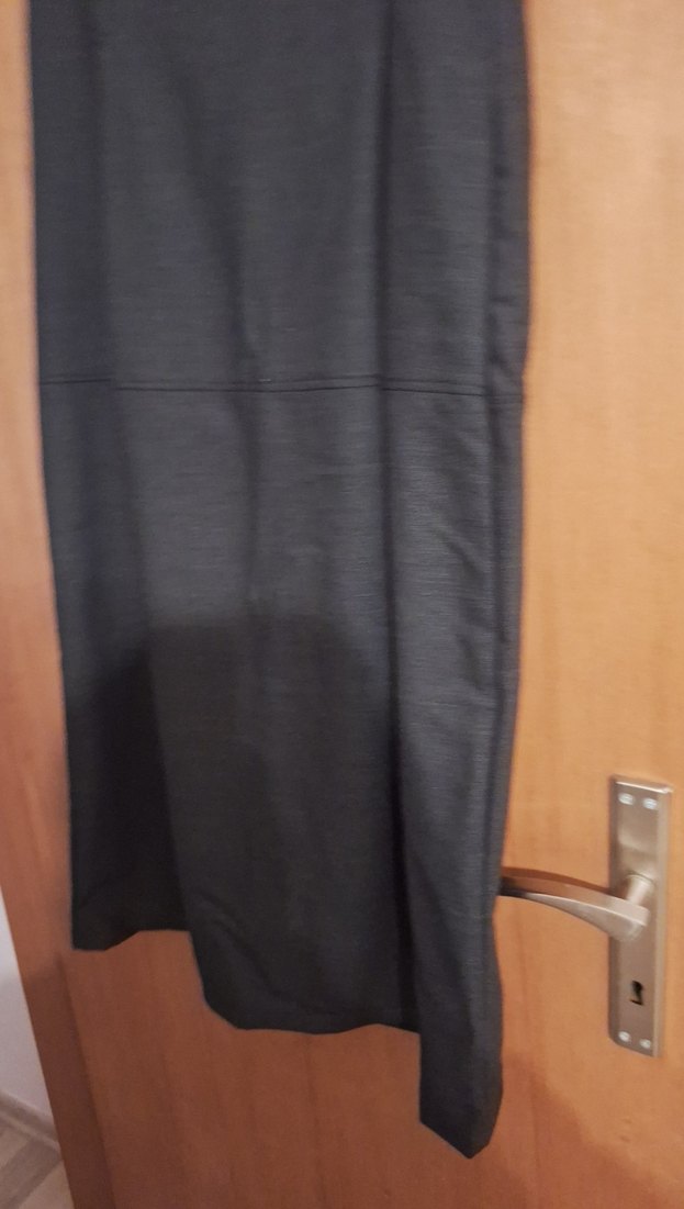 Drapeli Siyah Uzun Kadın Etek - Görsel 3