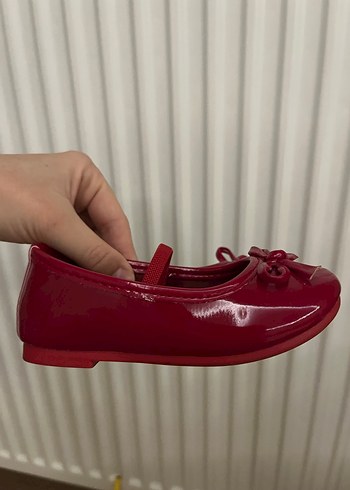 Kız Çocuk Parlak Kırmızı Babet - Görsel 4