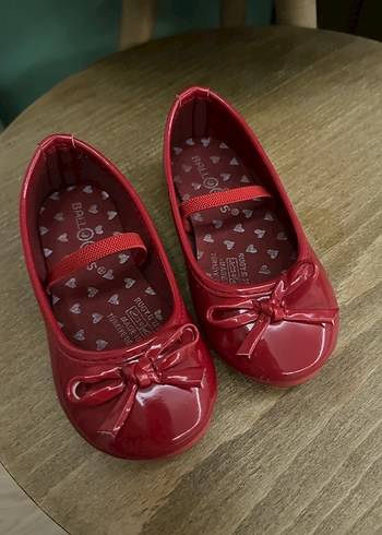 Kız Çocuk Parlak Kırmızı Babet - Görsel 3