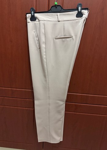 Pudra pembe Regular Fit Kadın Kumaş Pantolon