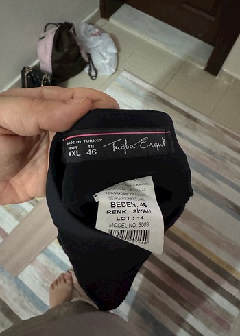Lacivert kadın regular fit kumaş pantolon 46 beden