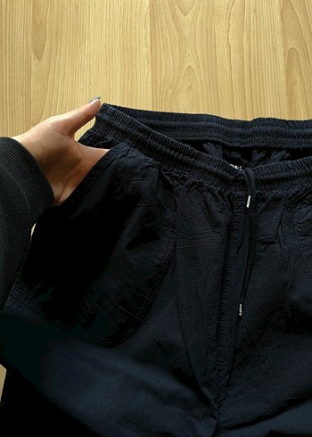 46 Beden lacivert Renk Lacivert Kadın Keten Bol Kesim Pantolon