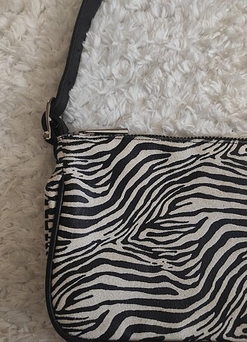  Beden çeşitli Renk Zebra iki renkli baget çanta kol çantası 