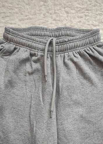 Diğer Unisex jogger paçası lastikli gri eşofman altı