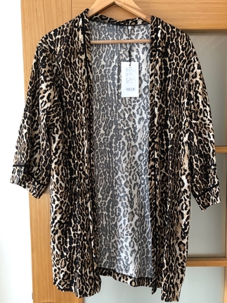 Leopar desen kimono