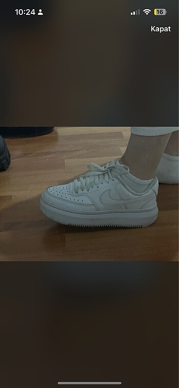 36,5 Beden beyaz Renk Orjinal NIKE