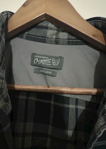 Gri Ekose Desenli Erkek Gömlek - Görsel 2