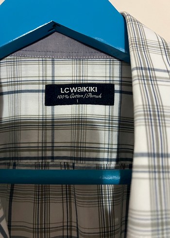 Gri Ekose Desenli Uzun Kollu Erkek Gömlek - Görsel 2