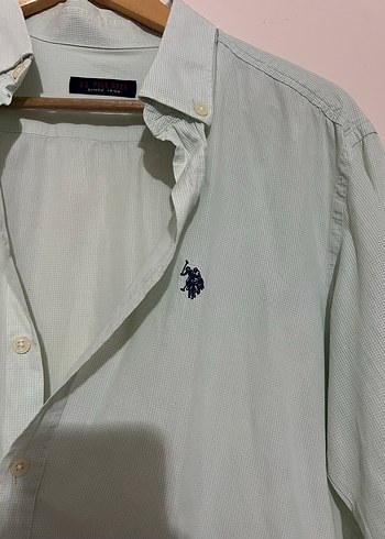 Bej Erkek Keten Gömlek, Uzun Kollu, Düğmeli - Görsel 2