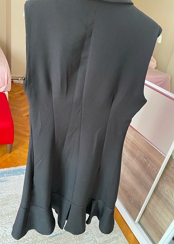 Diğer Siyah Kolsuz Uzun Kadın Takım Elbise