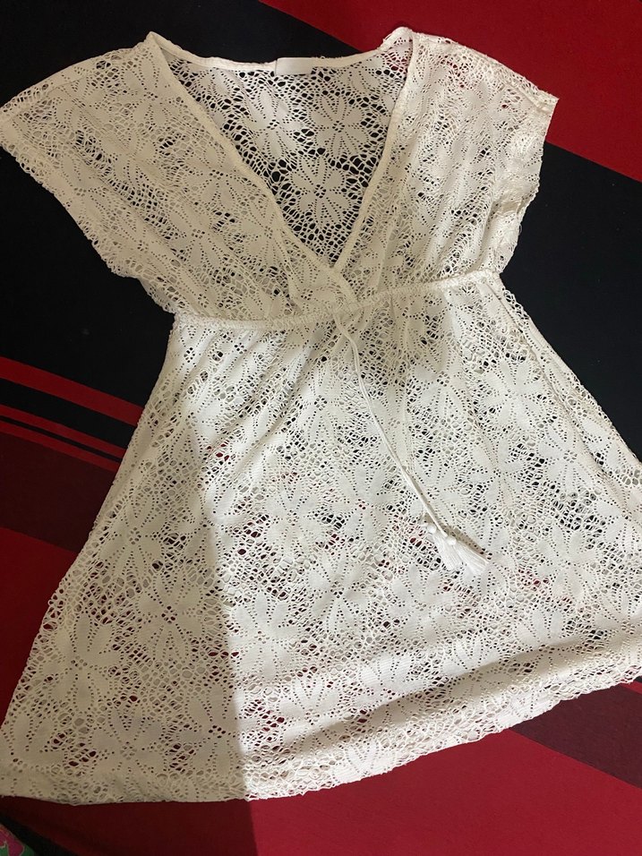 Dantel Detaylı Bohem V Yaka deniz pepperoni - Görsel 2