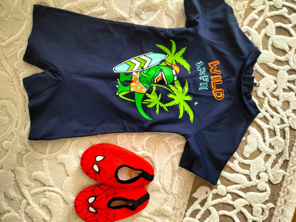 Renkli Baskılı Erkek Çocuk Kısa Kollu Mayo - Görsel 2