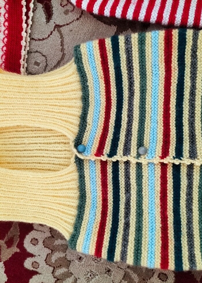 El örgüsü bebek yelekleri  - Görsel 4