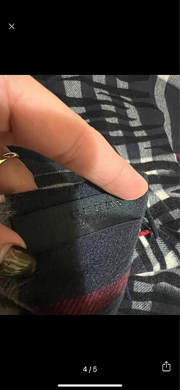 Burberry Cift Tarafli Atki - Görsel 2