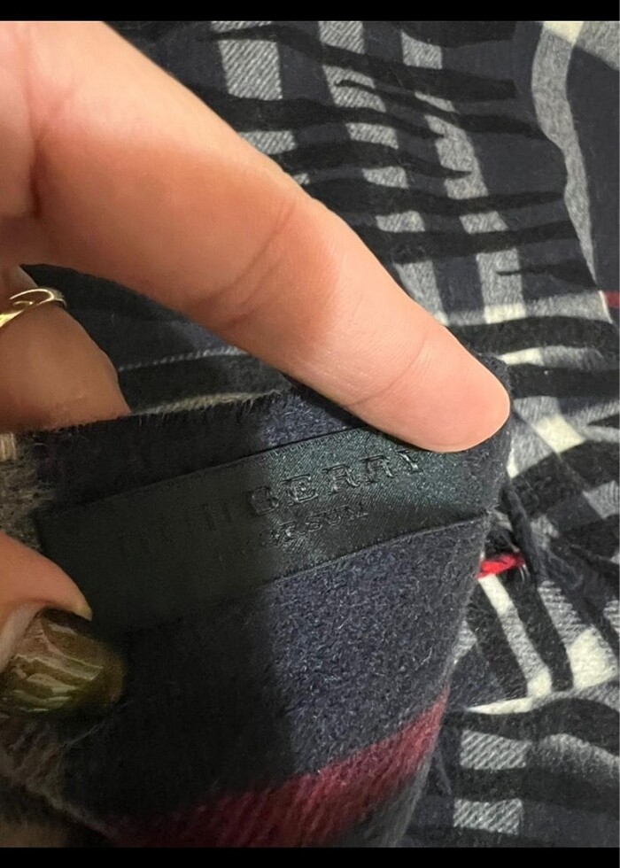 Burberry Cift Tarafli Atki - Görsel 2