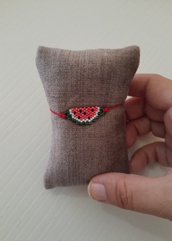 Nakışlı Boncuklu Karpuz Desenli Çocuk Bileklik