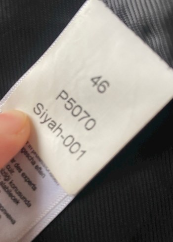 Erkek Siyah Deri Biker Ceket POLO - Görsel 3