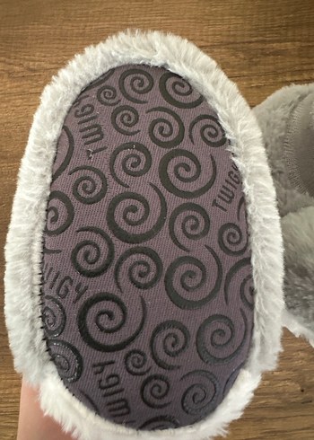 Kız Çocuk Gri Tavşanlı Sıcak Terlik - Görsel 3