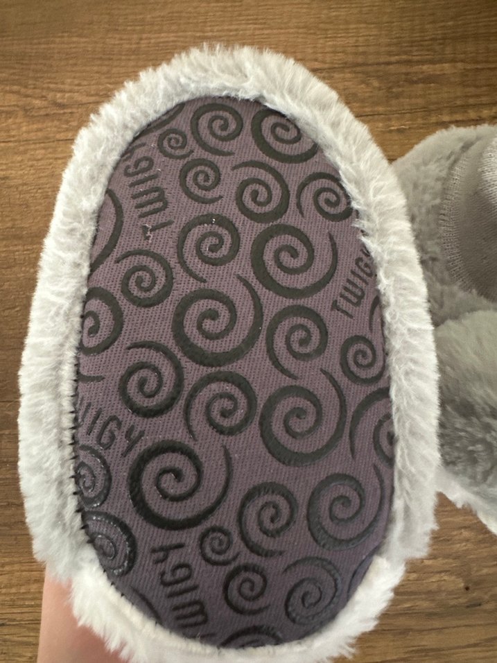 Kız Çocuk Gri Tavşanlı Sıcak Terlik - Görsel 3