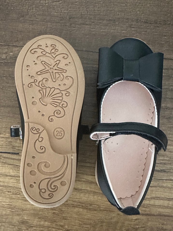 Kız Çocuk Siyah Fiyonklu Babet - Görsel 2