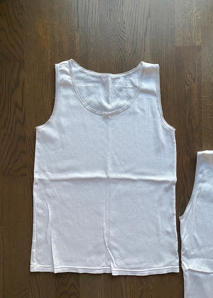 LCW İkili Beyaz Atlet - Görsel 5