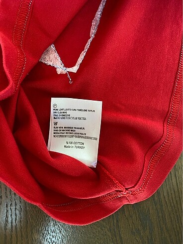 Kırmızı Unisex 2-3-4 Yaş Tişört - Görsel 6