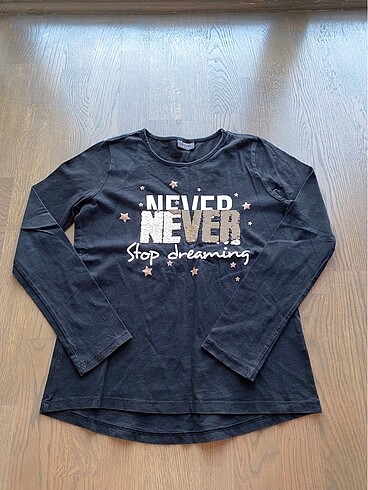 LCW Kız Çocuk 12-13 Yaş Uzun Kollu Tişört - Görsel 3