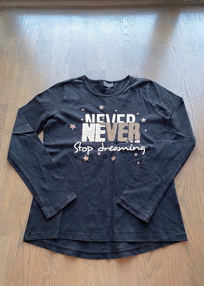 LCW Kız Çocuk 12-13 Yaş Uzun Kollu Tişört - Görsel 3