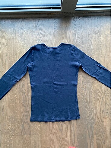 Benetton Uzun Kollu Penye Tişört - Görsel 8