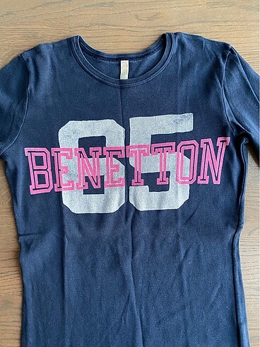 Benetton Uzun Kollu Penye Tişört - Görsel 7