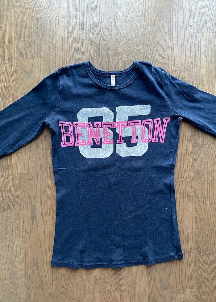 Benetton Uzun Kollu Penye Tişört - Görsel 2