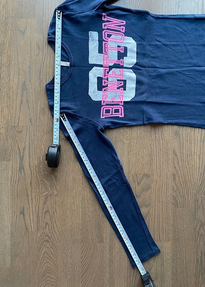 Benetton Uzun Kollu Penye Tişört - Görsel 5