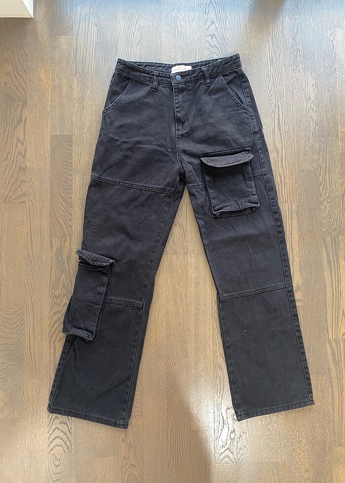 Köstebek Siyah Kargo Pantolon - Görsel 2