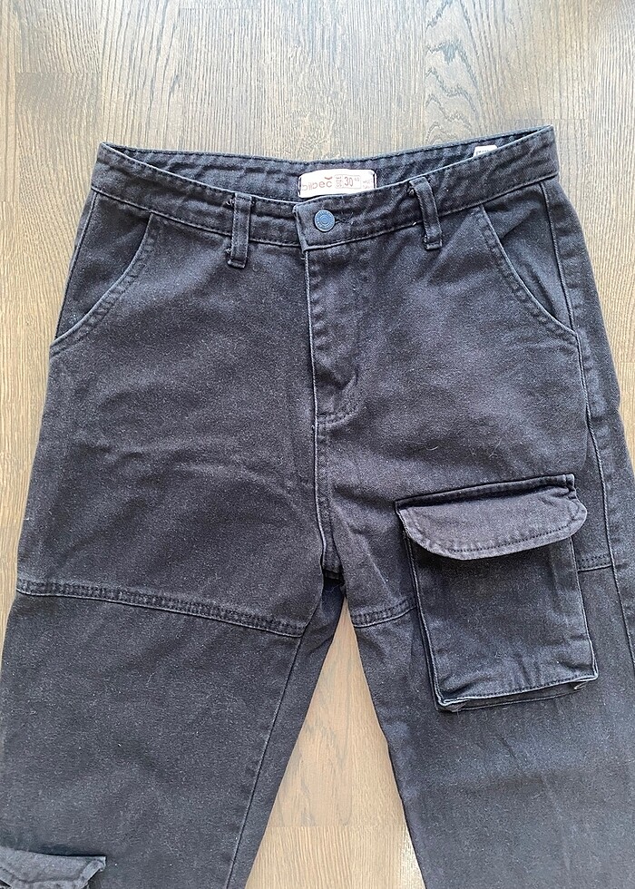 Köstebek Siyah Kargo Pantolon - Görsel 5